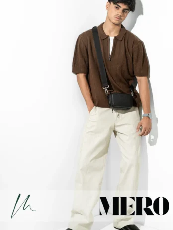 Express Edition Half sleeve polo Brown